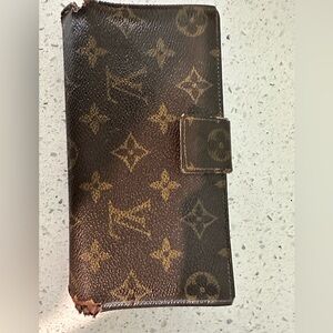 Louis Vuitton Brown Monogram Canvas Snap Wallet